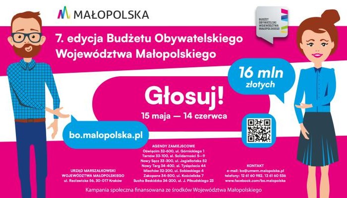BO Małopolska: Zdecyduj jakie projekty warto zrealizować, mamy na to 16 mln zł !