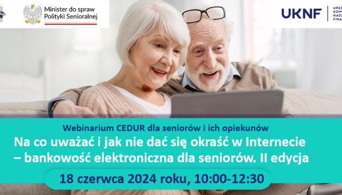 Webinarium dla seniorów i opiekunów