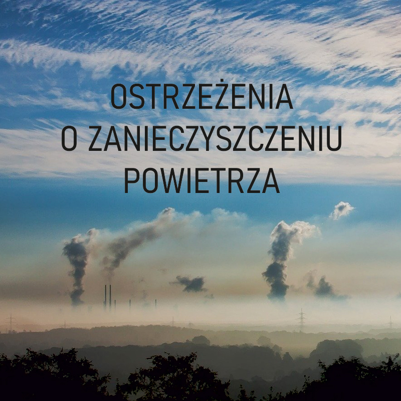 Ostrzeżenia o zanieczyszczeniu powietrza