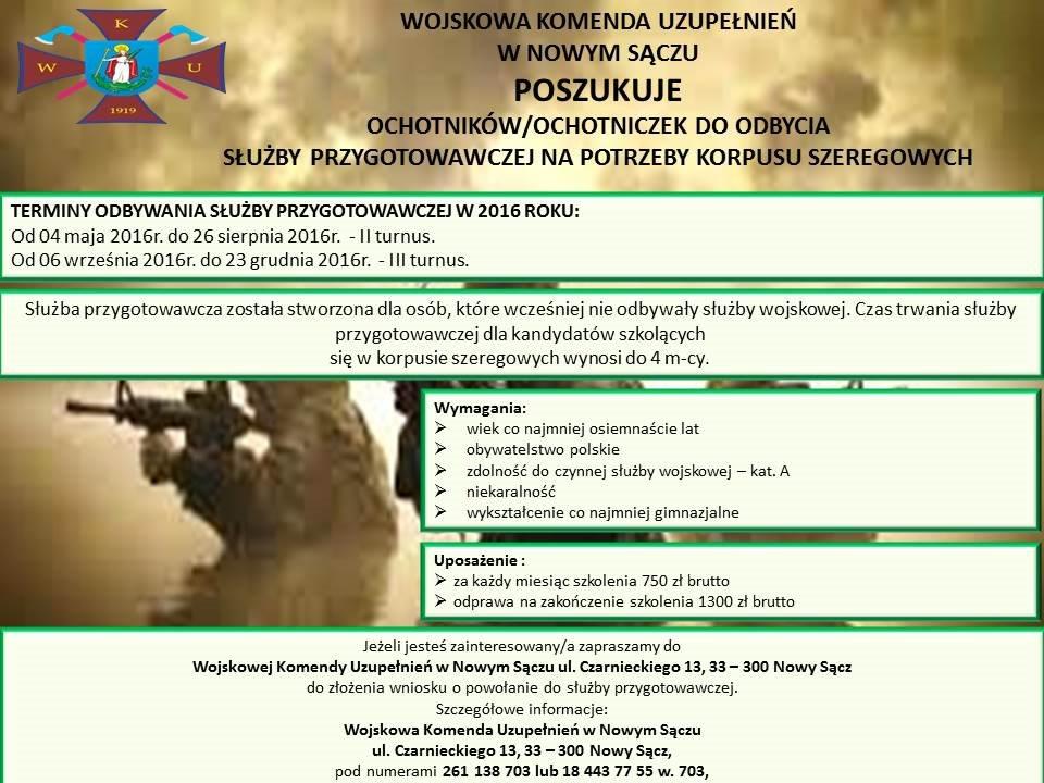 Nabór do służby przygotowawczej