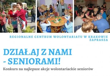 „DZIAŁAJ Z NAMI – SENIORAMI!”-ZAPROSZENIE DO WZIĘCIA UDZIAŁU W KONKURSIE