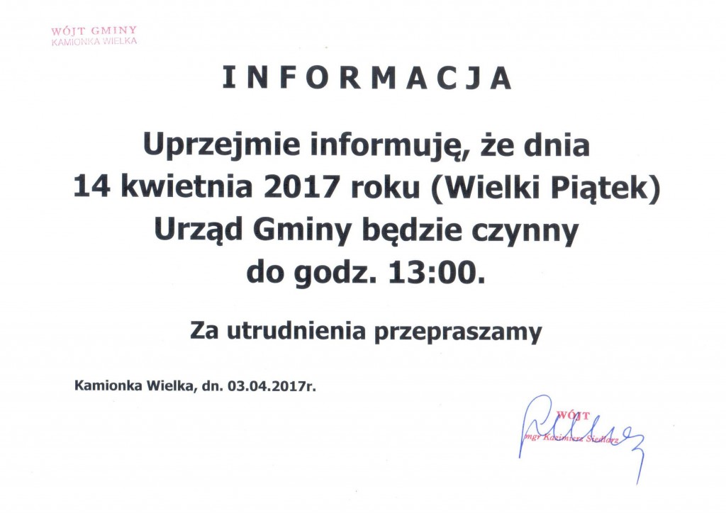 INFORMACJA