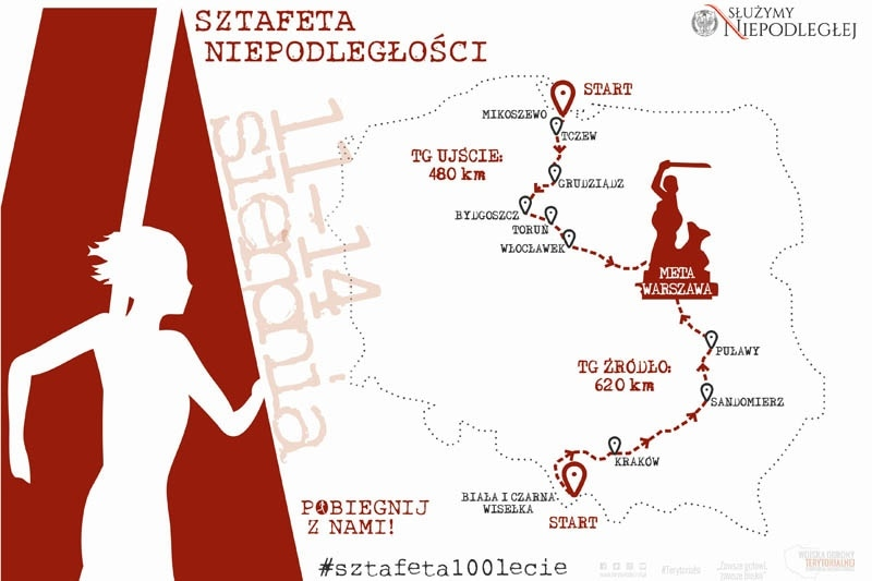 Sztafeta Niepodległości Pobiegnie przez Małopolskę
