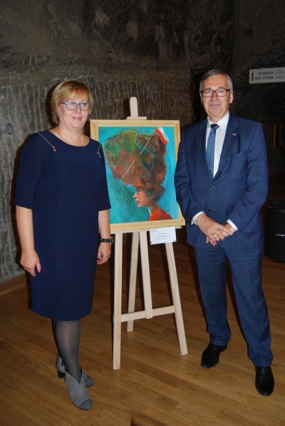 Dyrektor Marta Mordarska oraz wiceminister Stanisław Szwed - Gala 2017.jpg