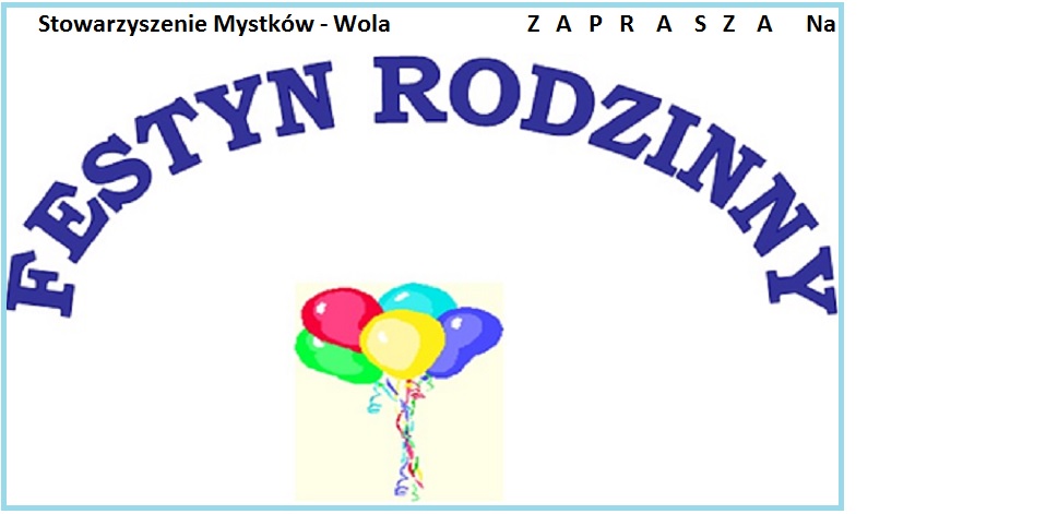 Zaproszenie na festyn rodzinny.