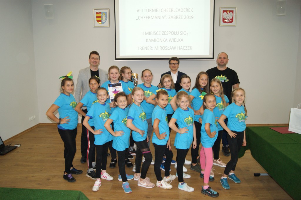 Gratulacje dla Cheerleaderek z Kamionki Wielkiej.