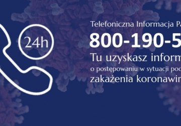 BEZPŁATNA INFOLINIA - INFORMACJE W SYTUACJI PODEJRZENIA ZAKAŻENIA KORONAWIRUSEM