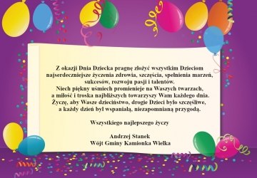 Życzenia z okazji Dnia Dziecka