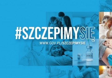 Kampania NFZ promująca szczepienie się przeciwko COVID-19 #Szczepimysię