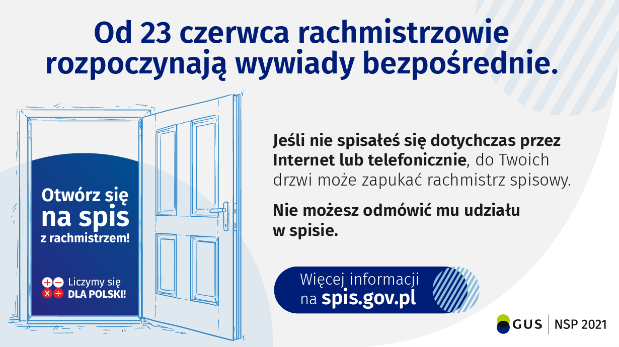 Od 23 czerwca rachmistrzowie rozpoczynają wywiady bezpośrednie