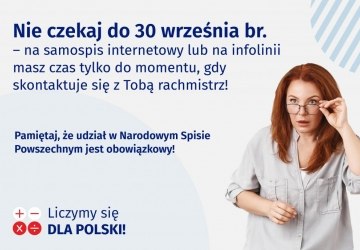 Spisz się jak najszybciej samodzielnie! Pamiętaj, masz na to czas tylko do momentu, gdy skontaktuje się z Tobą rachmistrz.