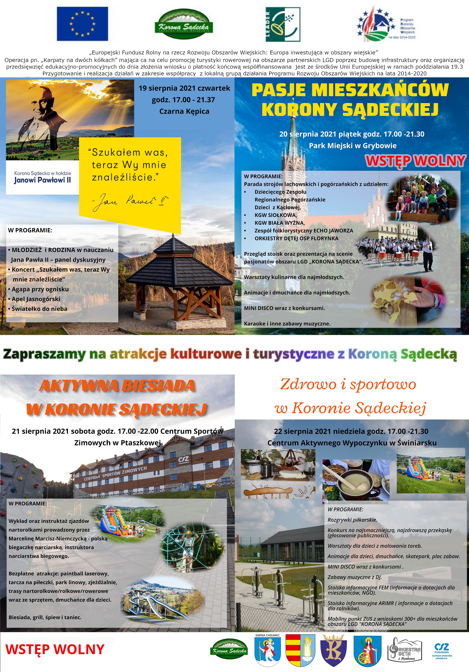 Atrakcje kulturowe i turystyczne z Koroną Sądecką