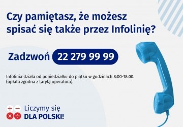 Nie spisałeś się przez Internet? Spisz się na infolinii spisowej!