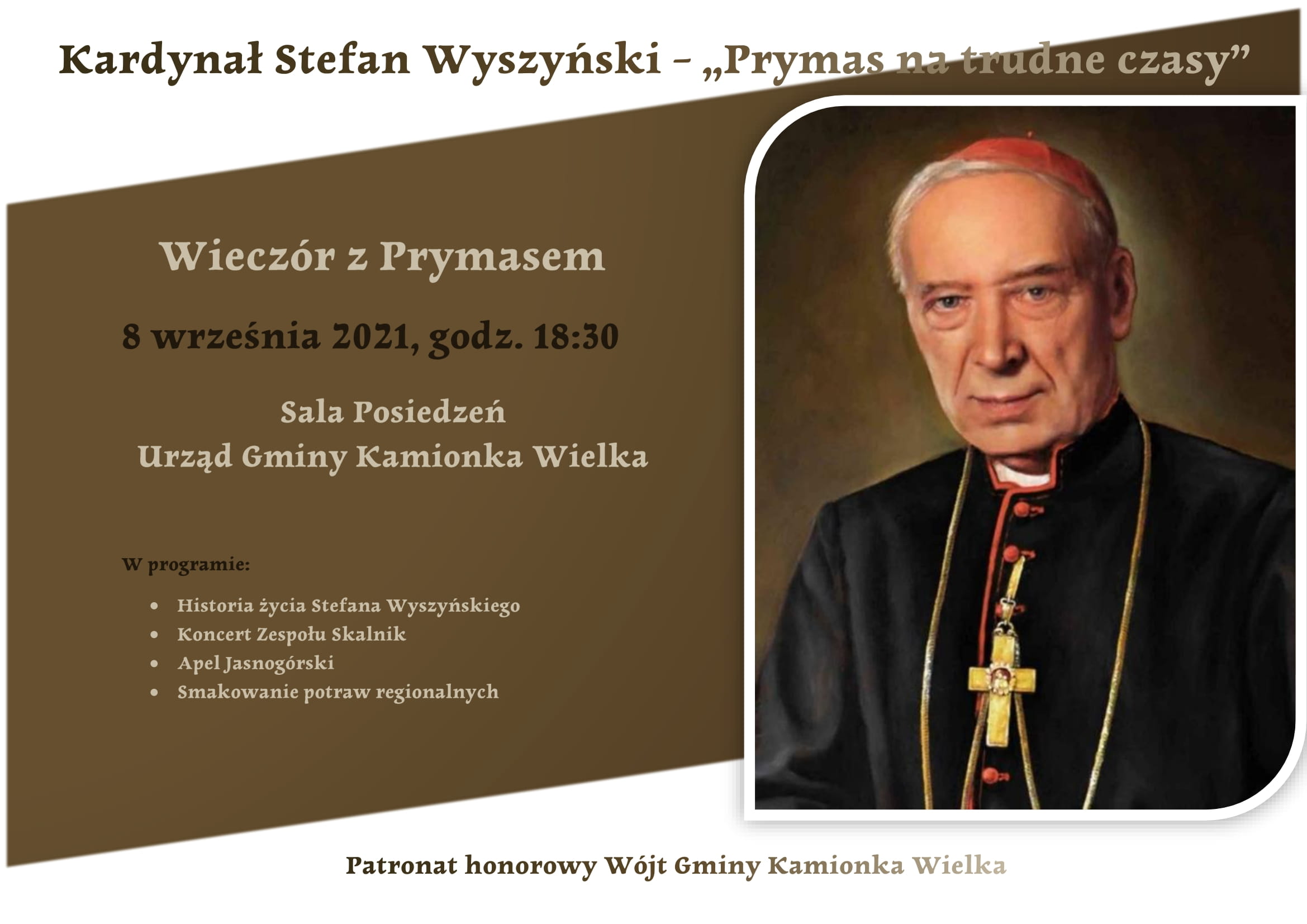 Wieczór z Prymasem - 8 września 2021 r. godz. 18:30