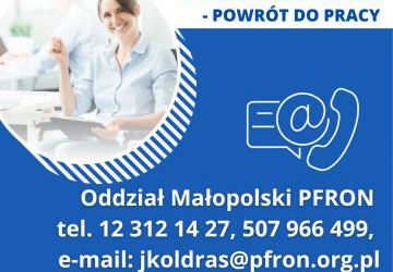 Programy PFRON: „Aktywny samorząd” oraz „Wypracowanie i pilotażowe wdrożenie modelu kompleksowej rehabilitacji umożliwiającej podjęcie lub powrót do pracy”
