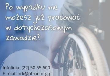 Materiał prasowy PFRON - komunikat dla osób wracających do pracy po wypadku