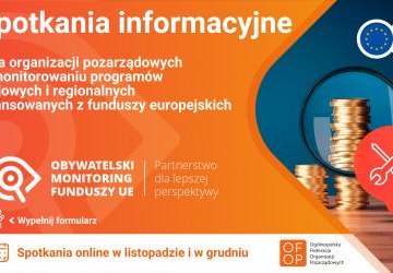 Obywatelski monitoring funduszy europejskich - nie przegap!