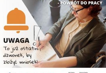 Materiał prasowy PFRON - To już ostatni dzwonek by złożyć wniosek!