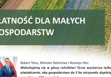 ARiMR - Płatność dla małych gospodarstw