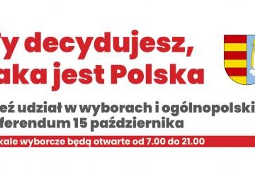 Informacja o sposobie głosowania w wyborach i ogólnopolskim referendum 15 października