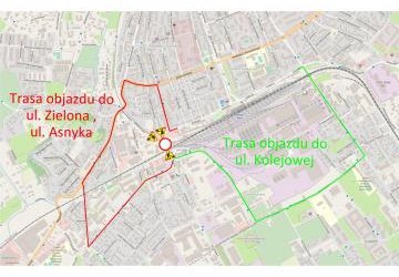 Komunikat MZD - zamknięcie ul. Kolejowej