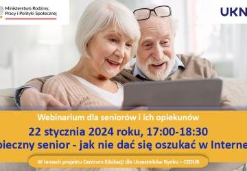 Webinarium dla seniorów i opiekunów