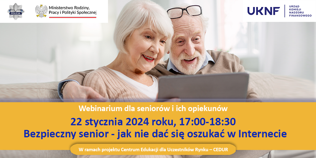 Webinarium dla seniorów i opiekunów