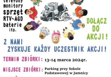 SP w Jamnicy zaprasza do akcji WSZYSTKIE DZIECI ZBIERAJĄ ELEKTROŚMIECI