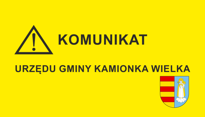 Zawiadomienie o zebraniu wiejskim w m. Kamionka Wielka