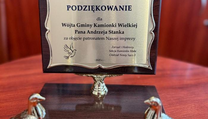 Wójt Gminy wspiera Polski Związek Hodowców Gołębi Pocztowych.