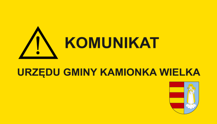Zawiadomienie o zebraniu wiejskim w miejscowości Kamionka Wielka