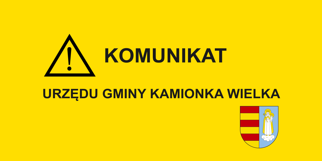 Zawiadomienie o zebraniu wiejskim w miejscowości Kamionka Wielka